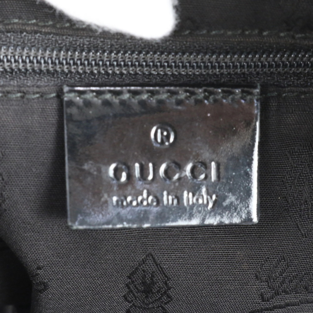 Gucci GG Canvas Jolie 211975 Leather Tote Bag Shoulder Black Women's - Picture 9 of 10